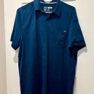5.11 Tactical Men’s Flex Short Sleeve Polo - Cobalt Blue - Size M